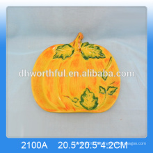 Novos utensílios de cozinha de Halloween, placas de cerâmica de Halloween, placas de abóbora de cerâmica